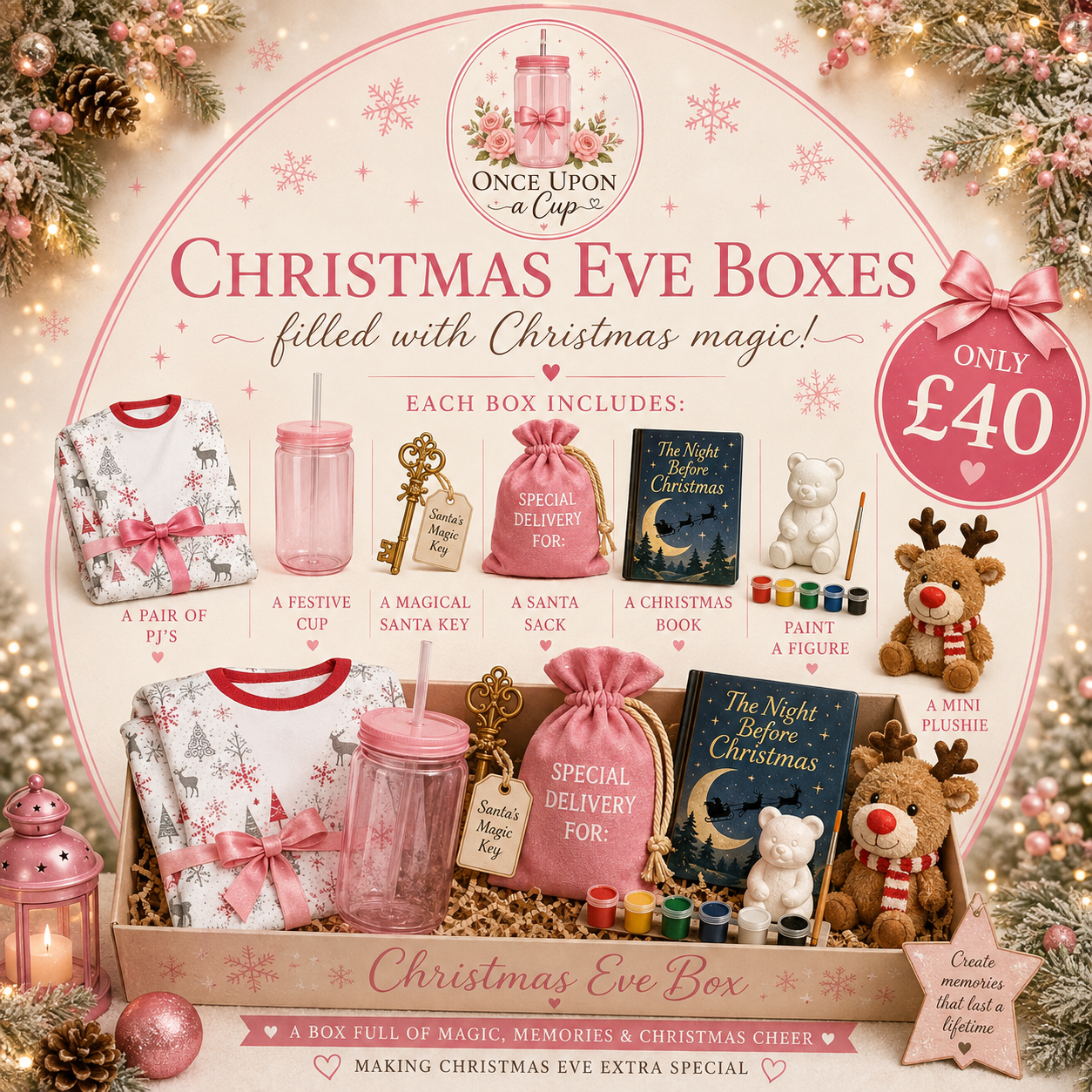 Filled Christmas Eve box