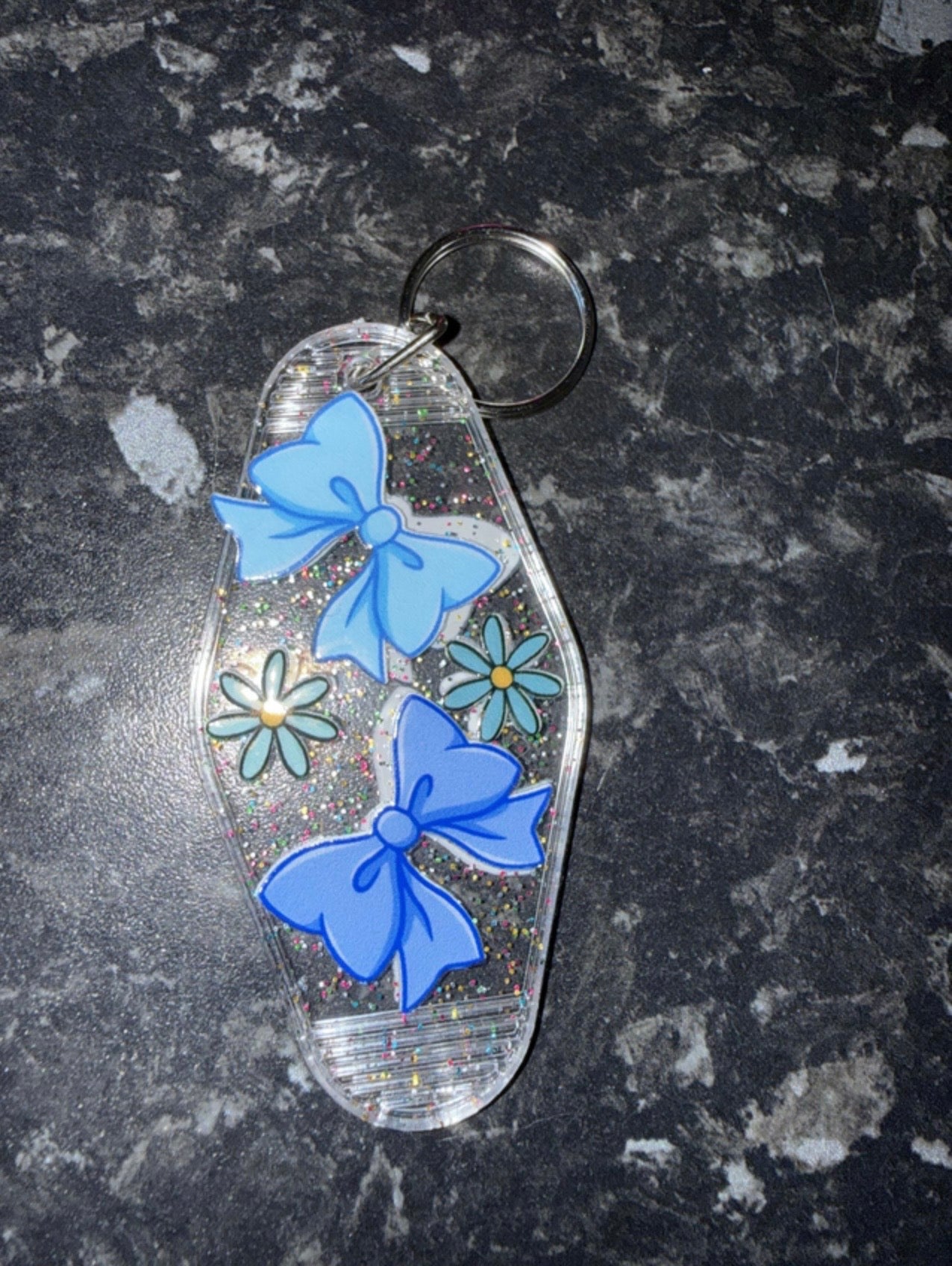 Custom motel keyring
